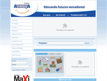 Tablet Screenshot of escolalianca.com.br